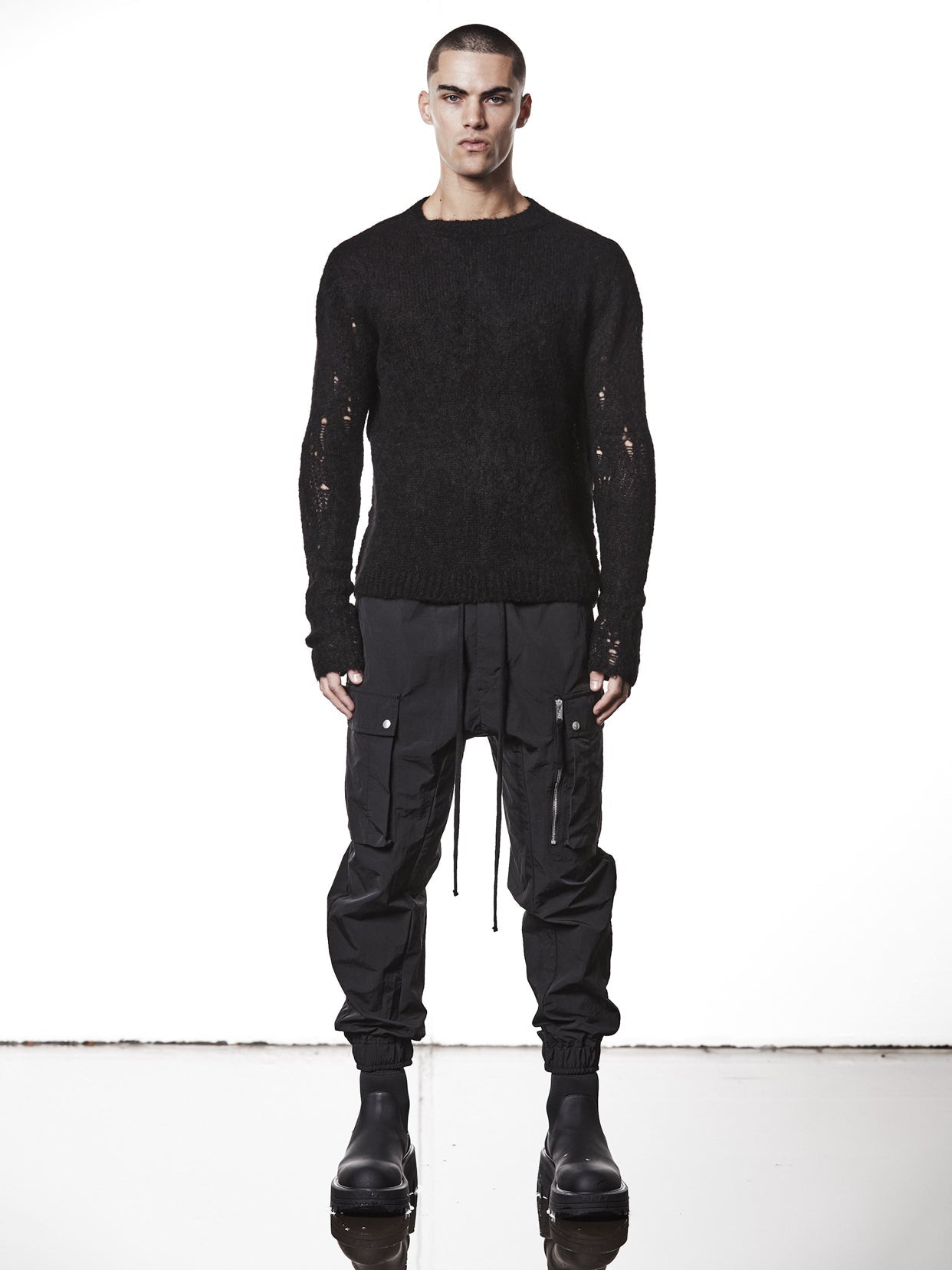 Alpaca Round Neck Sweater - by THOM KROM