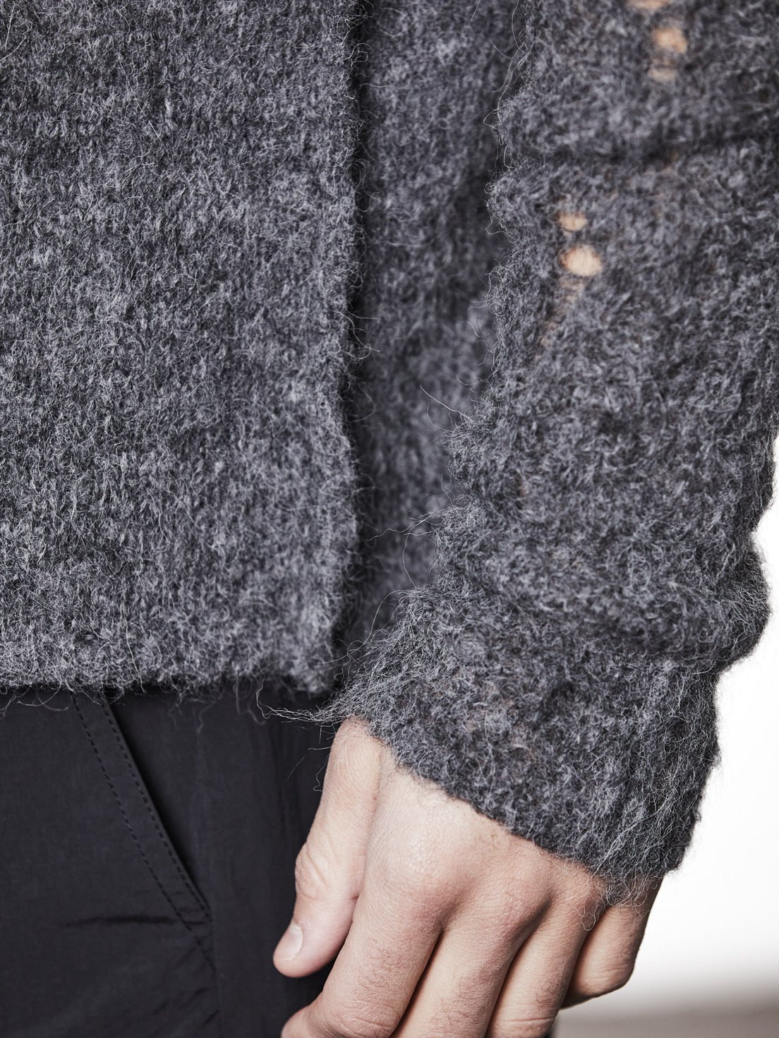 Alpaca Round Neck Sweater - by THOM KROM