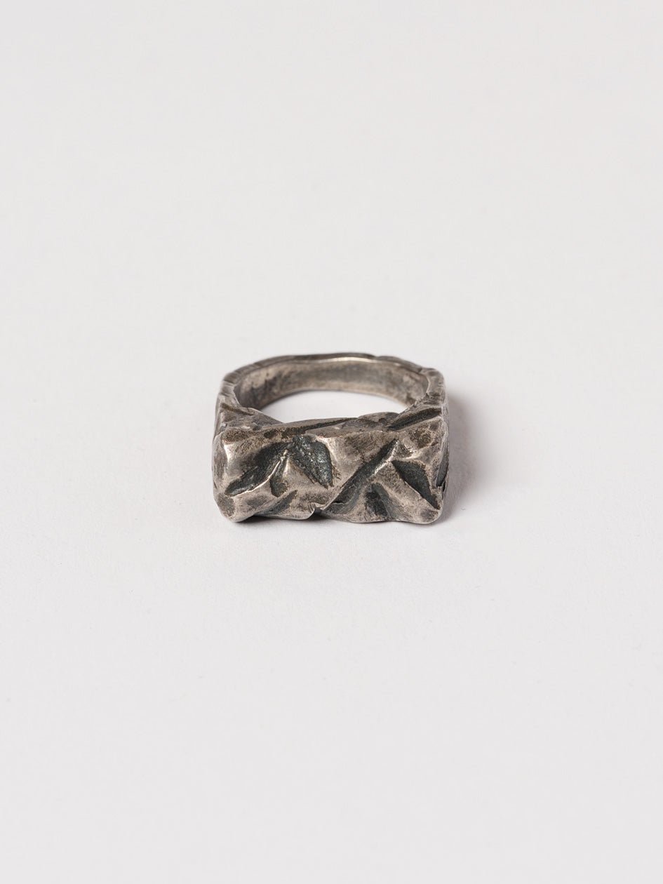 Angular Sculpted Silver Ring - by CEDAR