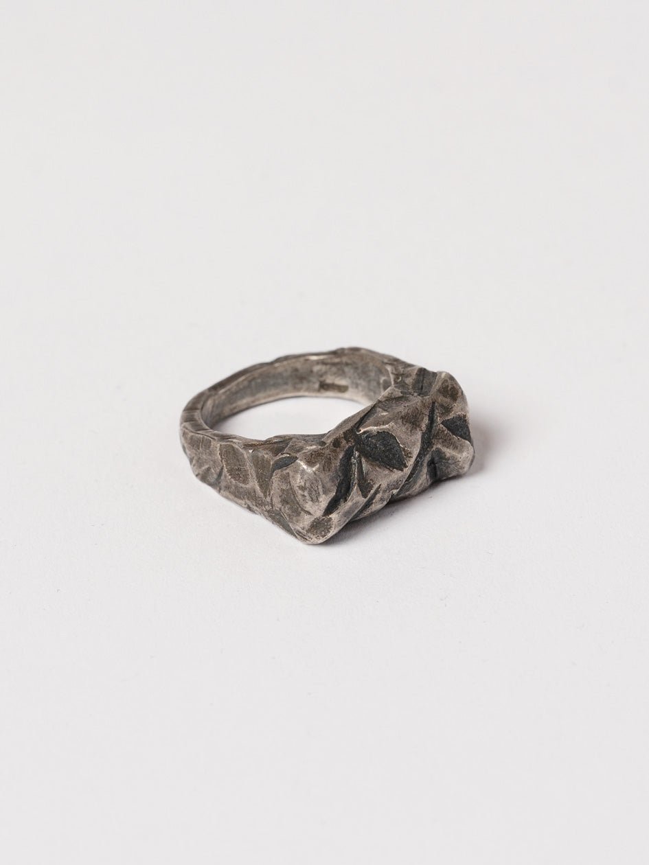 Angular Sculpted Silver Ring - by CEDAR