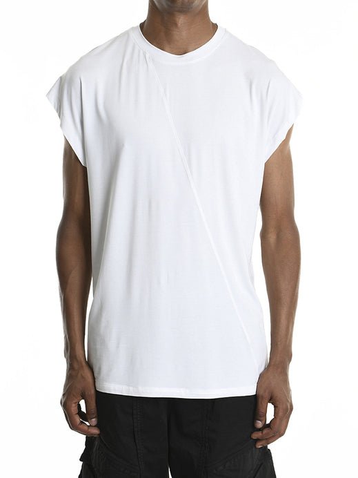 Asymmetric Cut Tank Top - by LA HAINE INSIDE US