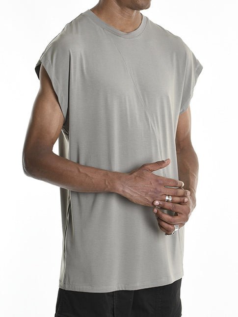 Asymmetric Cut Tank Top - by LA HAINE INSIDE US