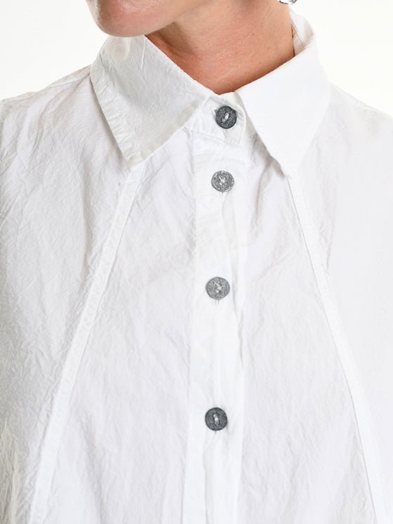 Asymmetrical Crumpled Shirt - by LA HAINE INSIDE US