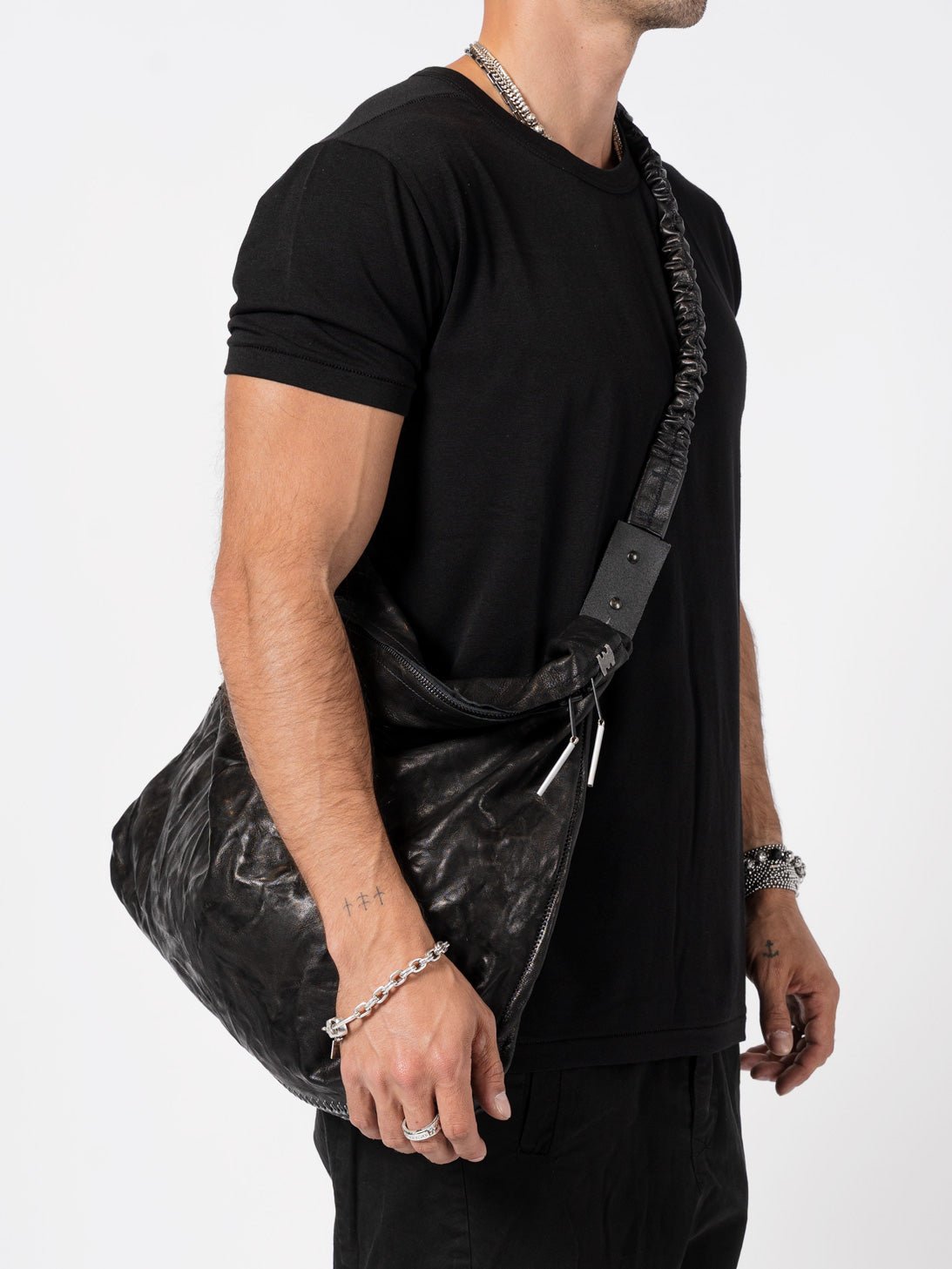 Balladeur Lambskin Shoulder Bag - by ISAAC SELLAM