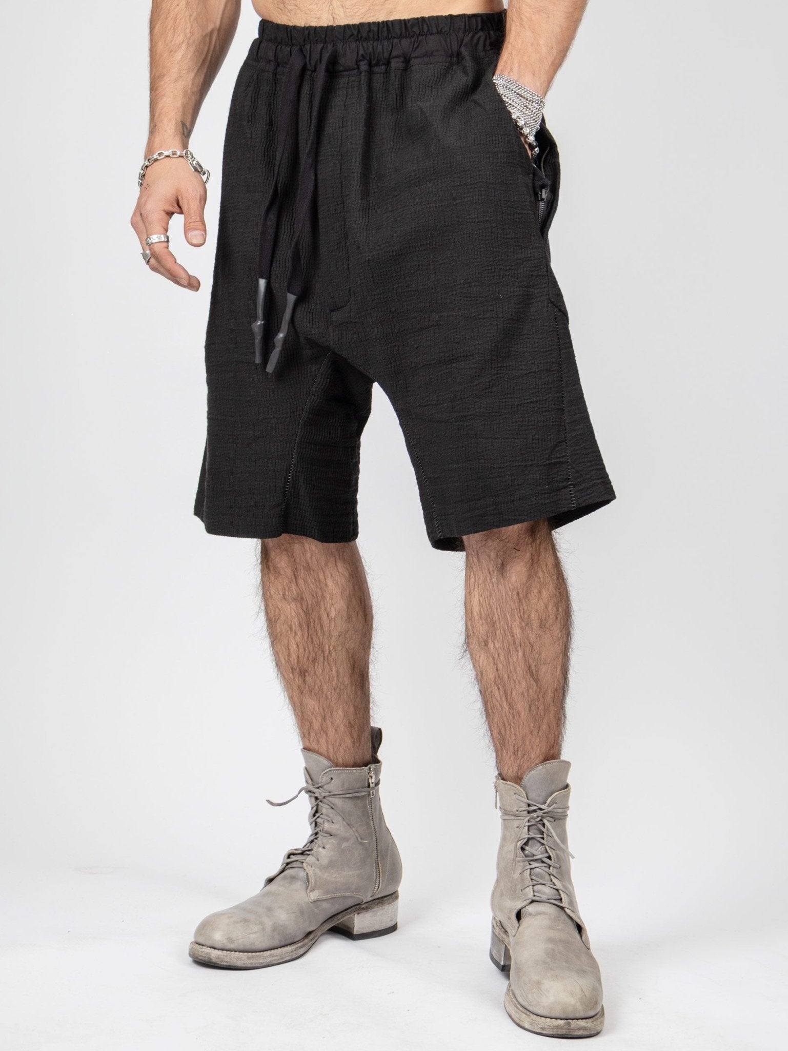 Bigshort Micro Ondes Organic Cotton Shorts — Black - by Isaac Sellam