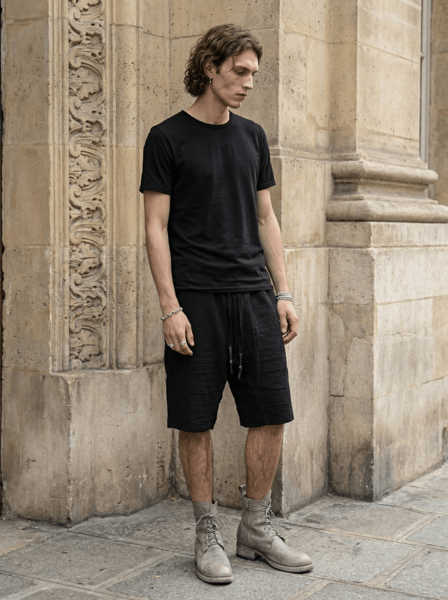 Bigshort Micro Ondes Organic Cotton Shorts — Black - by Isaac Sellam