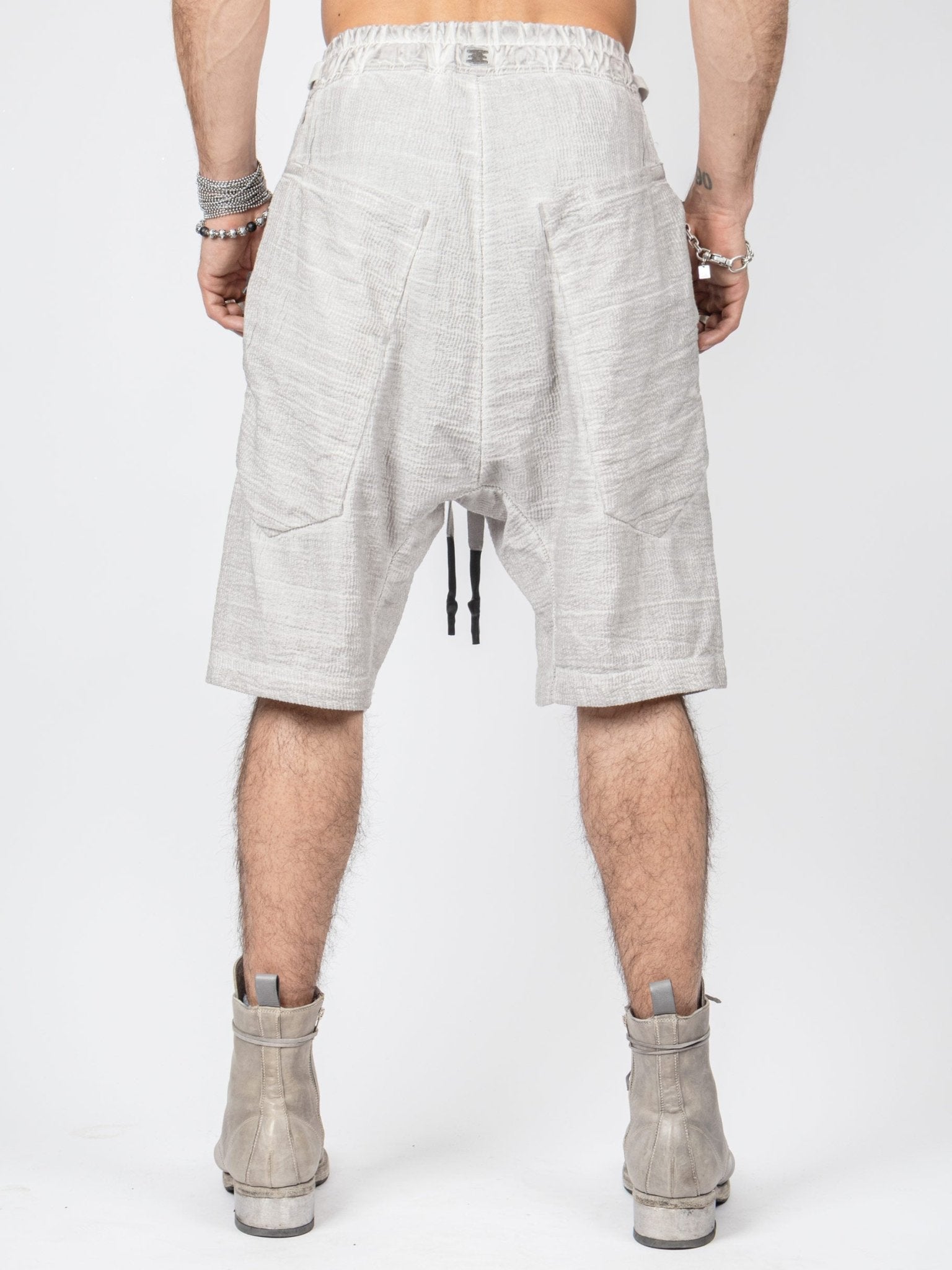 Bigshort Micro Ondes Organic Cotton Shorts — Silver - by Isaac Sellam