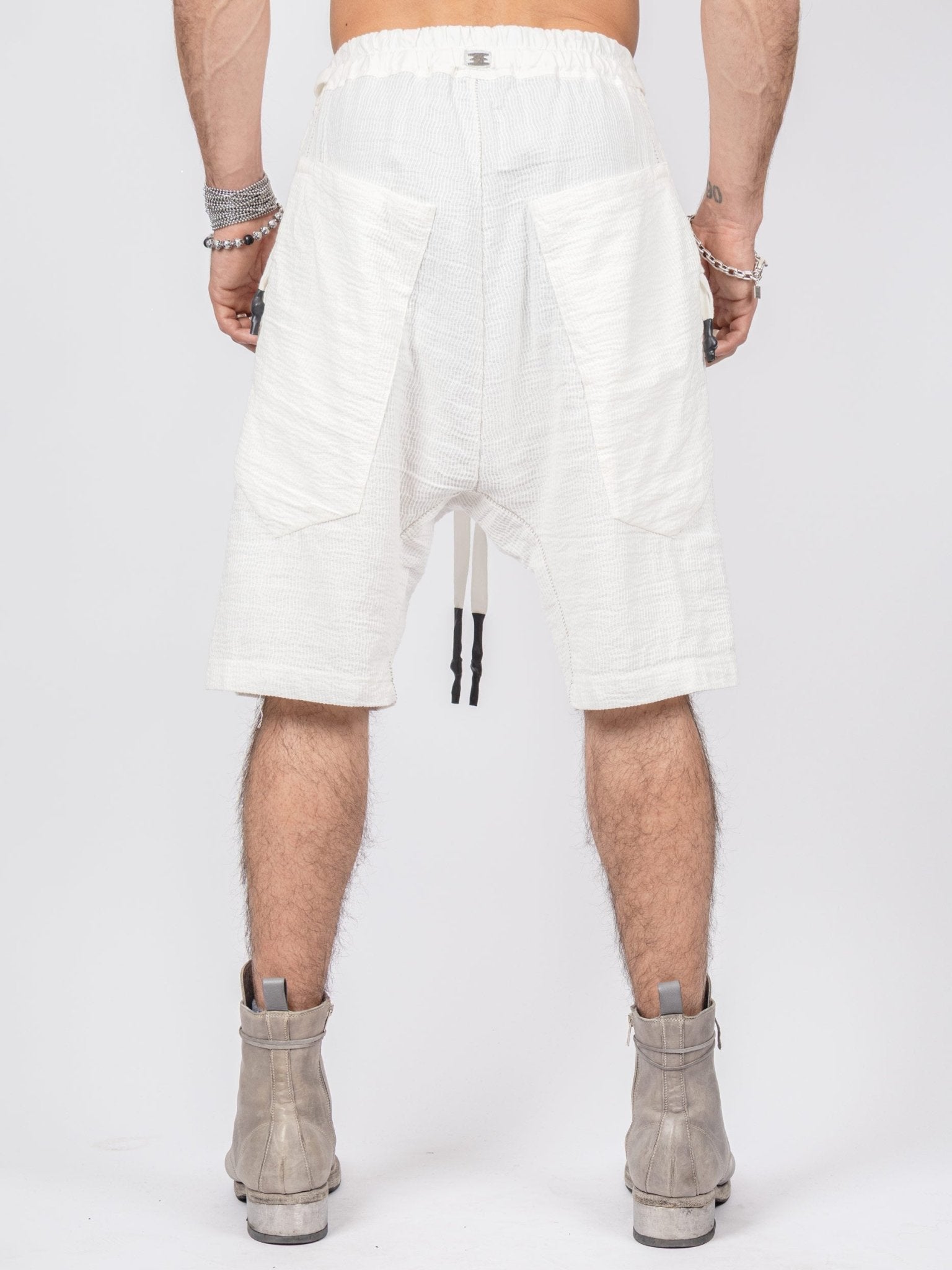 Bigshort Micro Ondes Organic Cotton Shorts — White - by Isaac Sellam