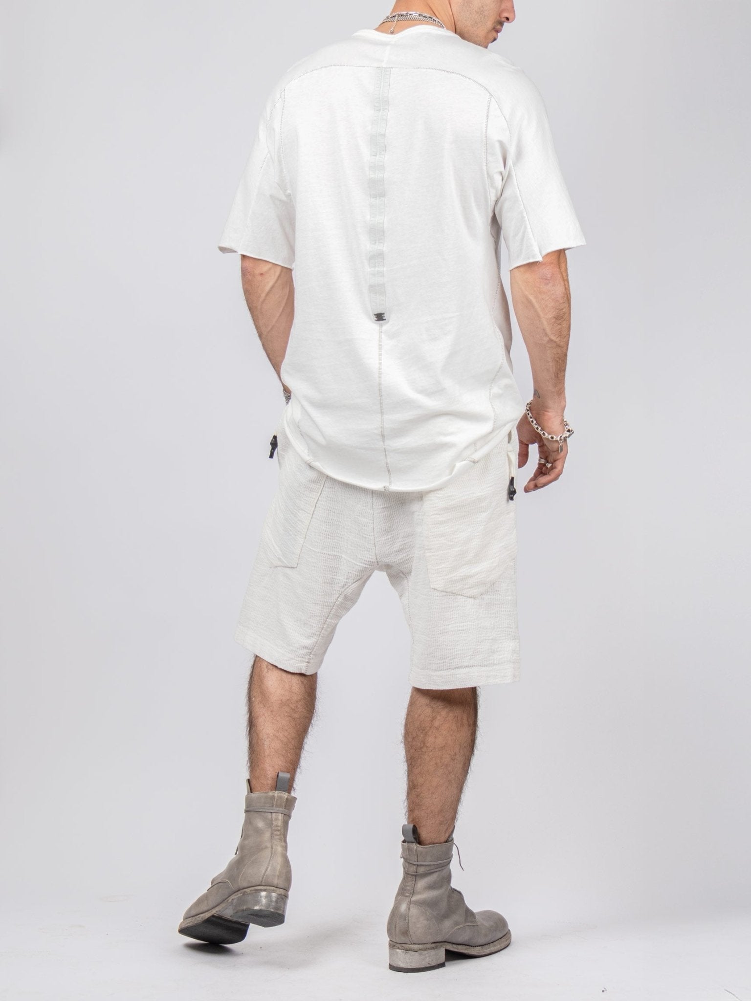Bigshort Micro Ondes Organic Cotton Shorts — White - by Isaac Sellam