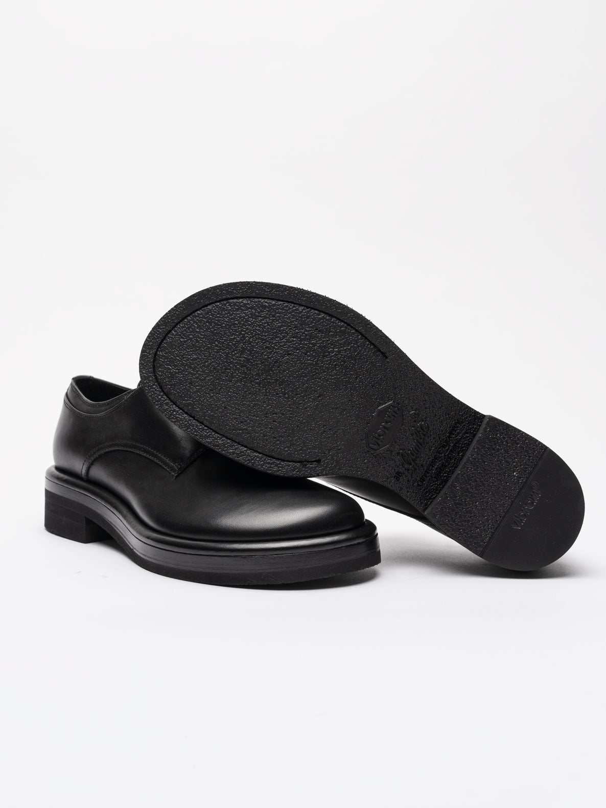 Black Leather Derby Shoes - by OFFICINE CREATIVE