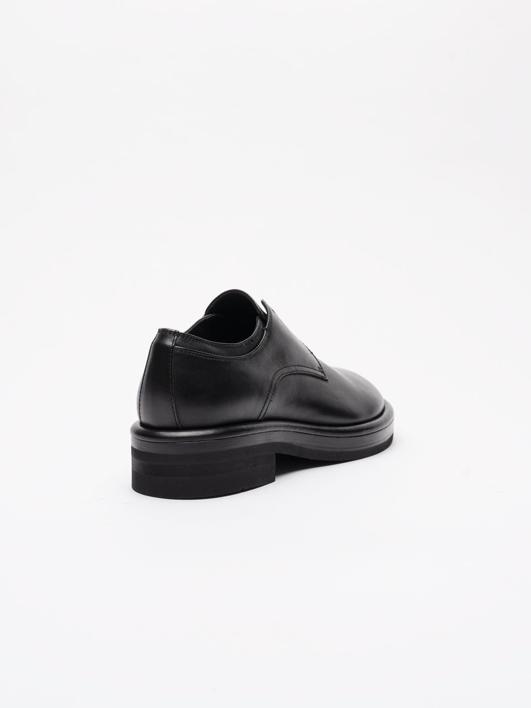 Black Leather Derby Shoes - by OFFICINE CREATIVE