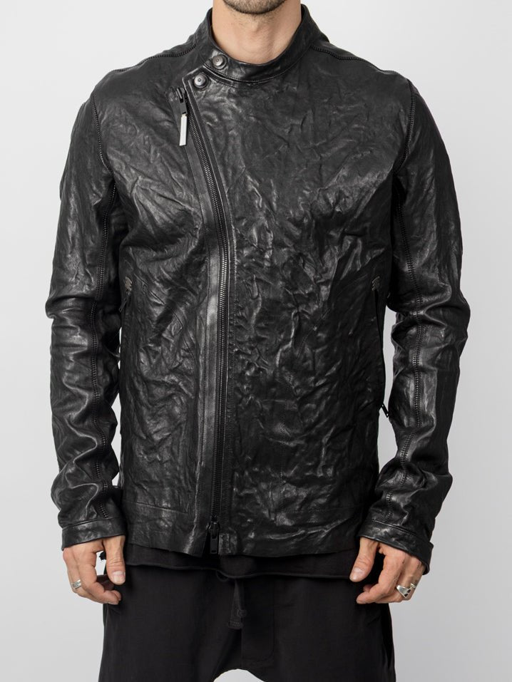 Body - Moulded Leather Biker with Spine Detail - by ISAAC SELLAM