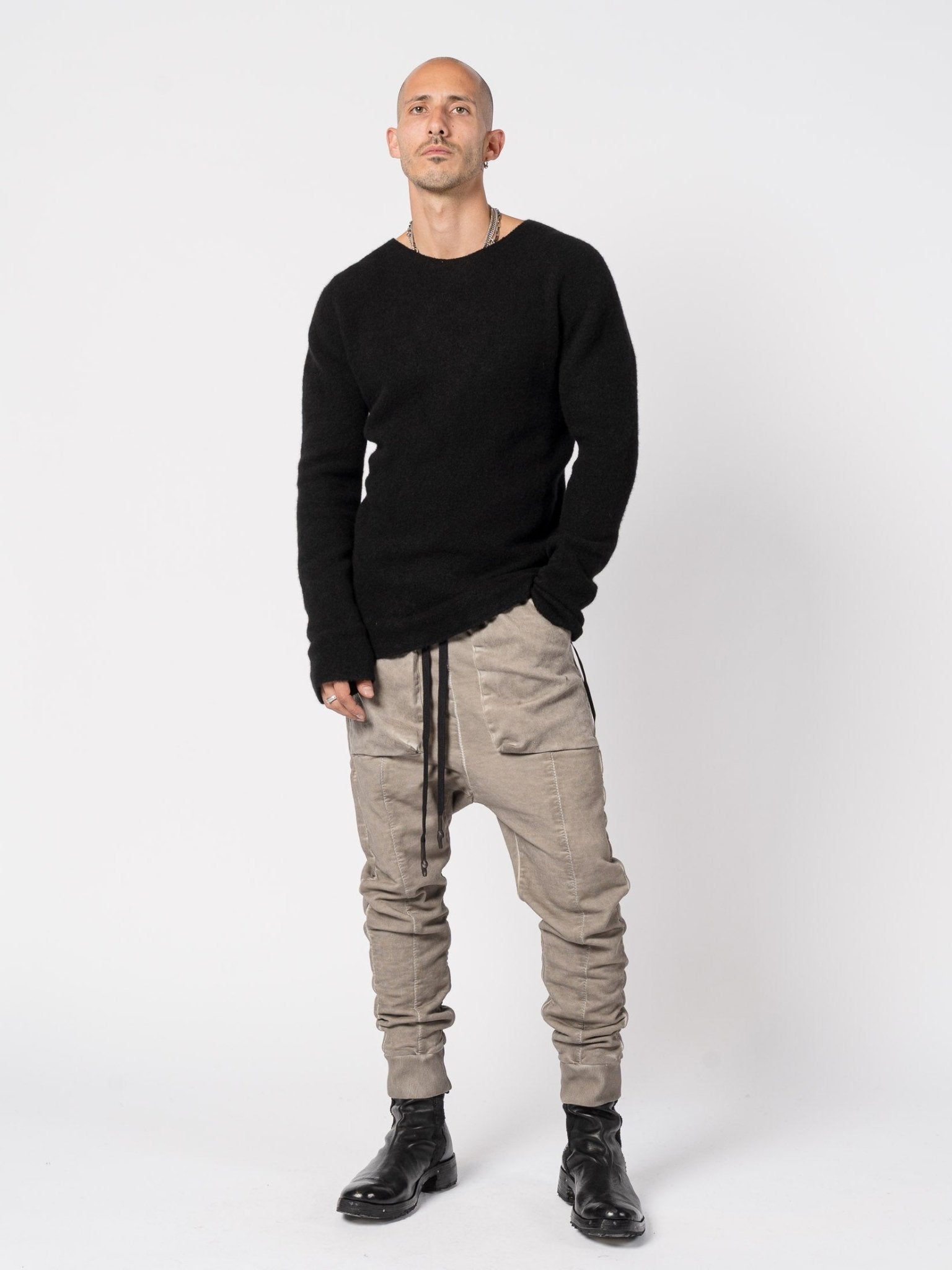 Brushed Cashmere-Silk Boat Neck Pullover by MD75 | INN7fashion