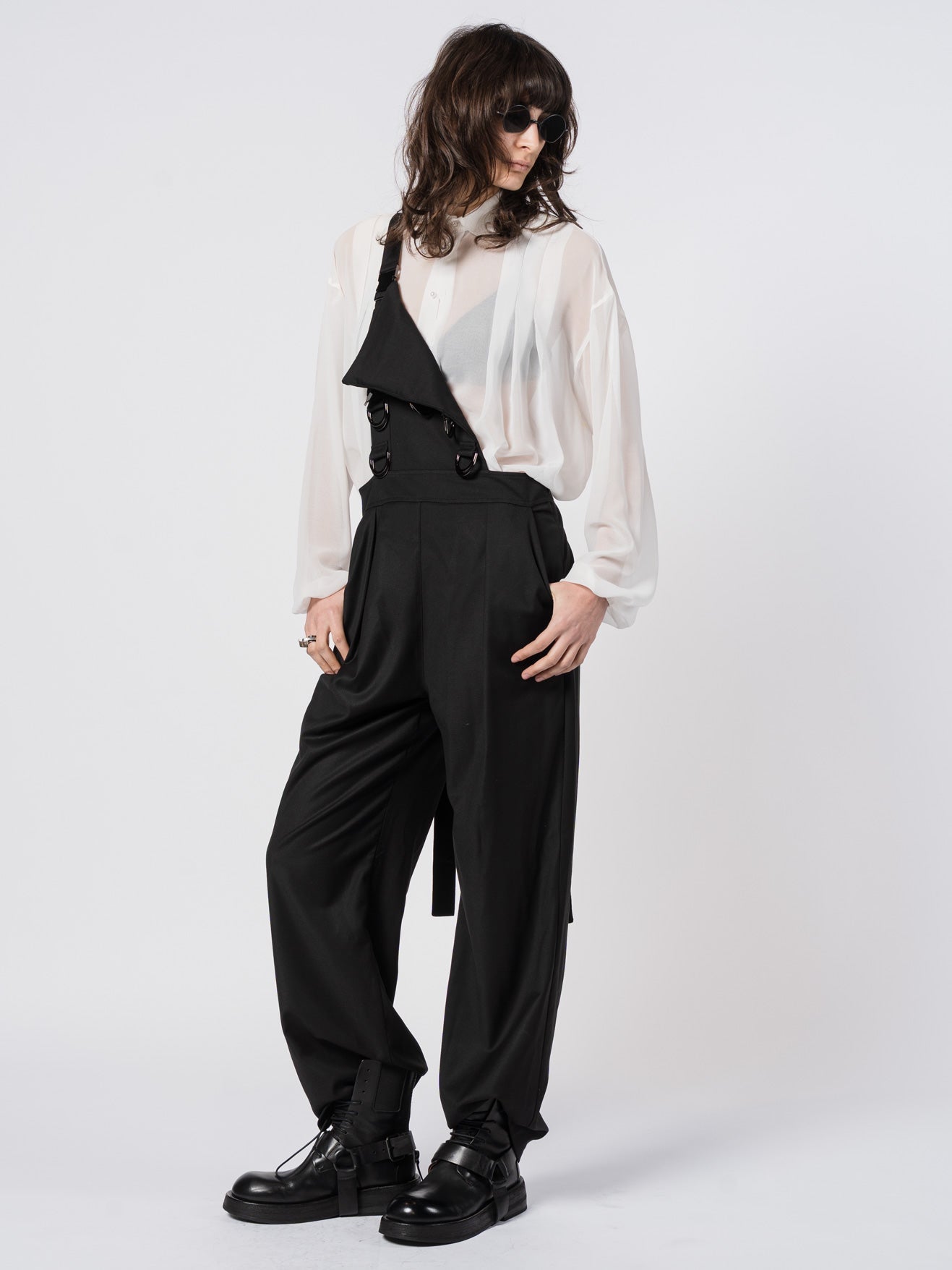 Buckled Pinafore Overall - by SHARONA SHARVIT