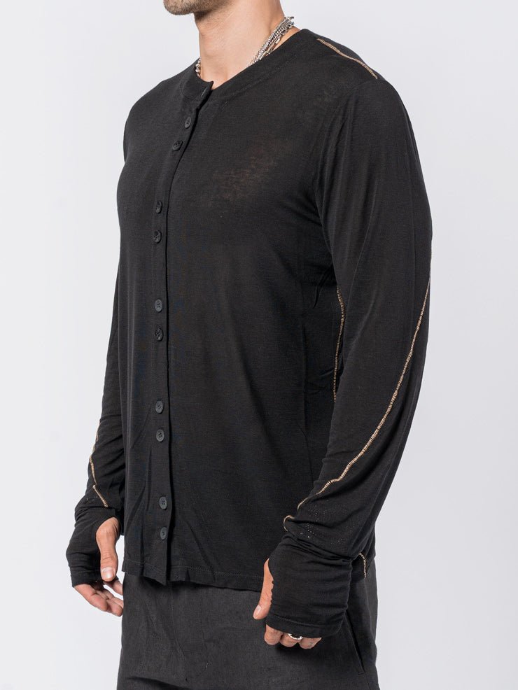 Button - Up Long Sleeve T-Shirt - by NOSTRA SANTISSIMA