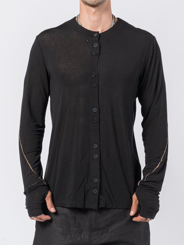 Button - Up Long Sleeve T-Shirt - by NOSTRA SANTISSIMA