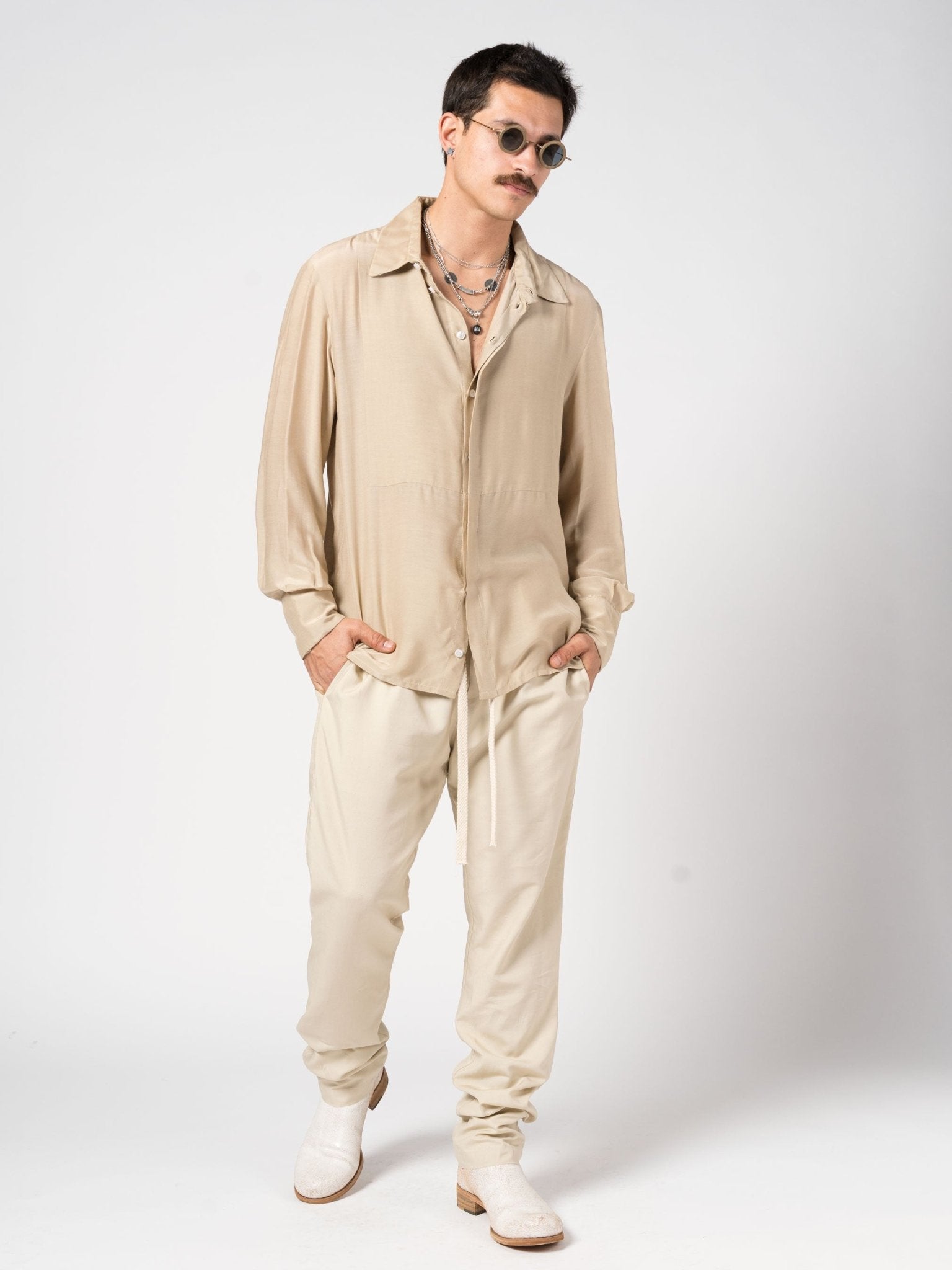 Button - Up Shirt with Concealed Placket - by NOSTRA SANTISSIMA