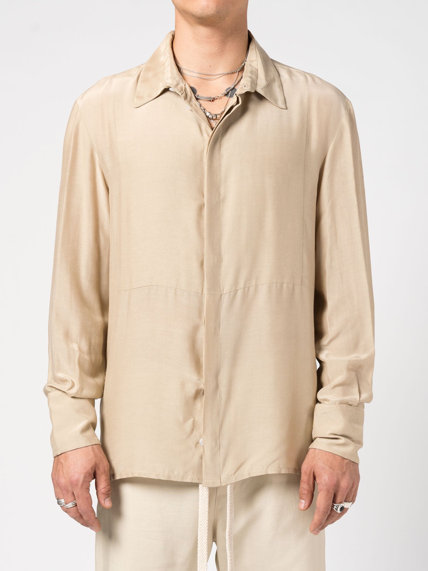 Button - Up Shirt with Concealed Placket - by NOSTRA SANTISSIMA