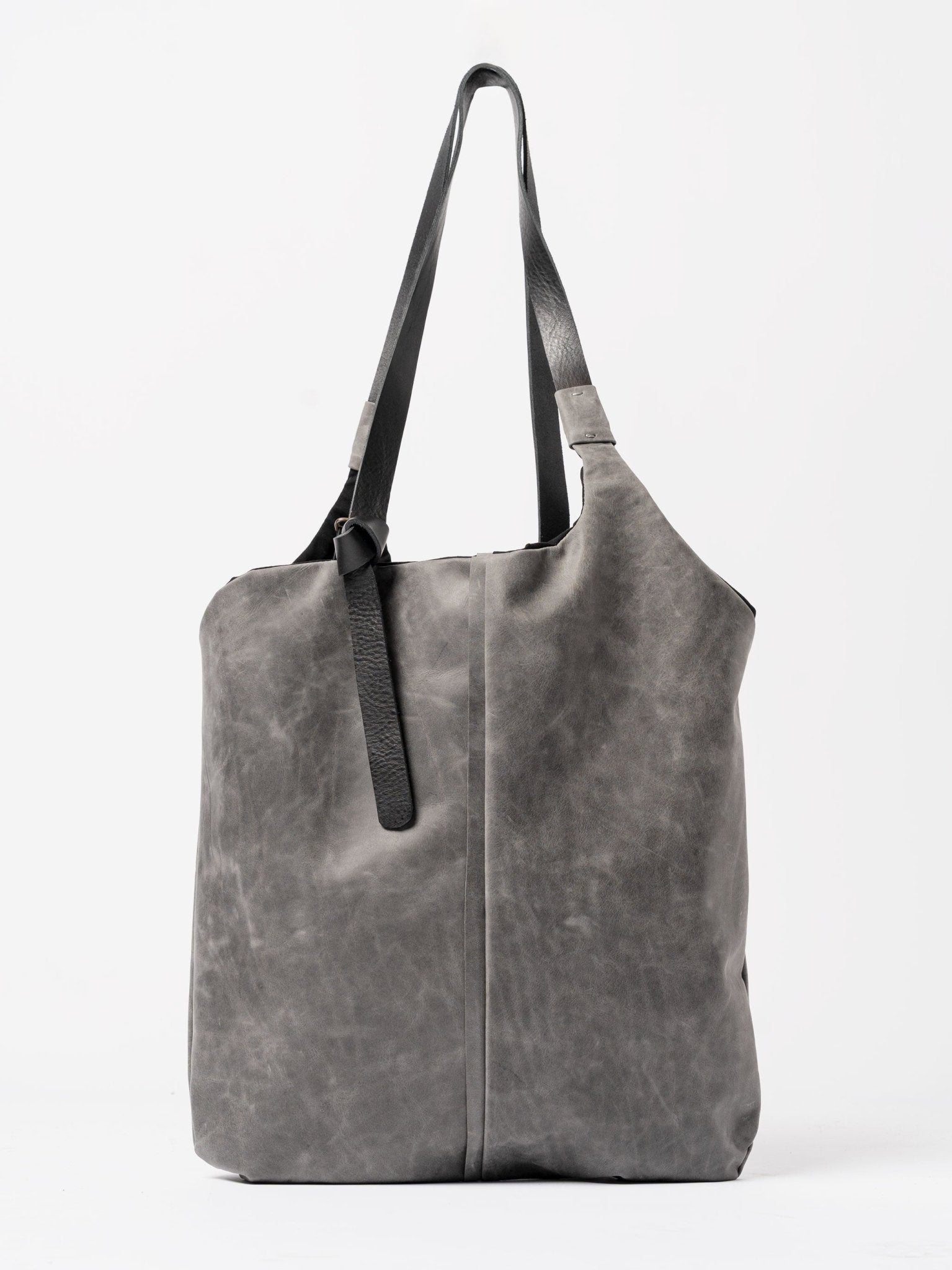 Calfskin and Cotton Shopper - by DANIELE BASTA