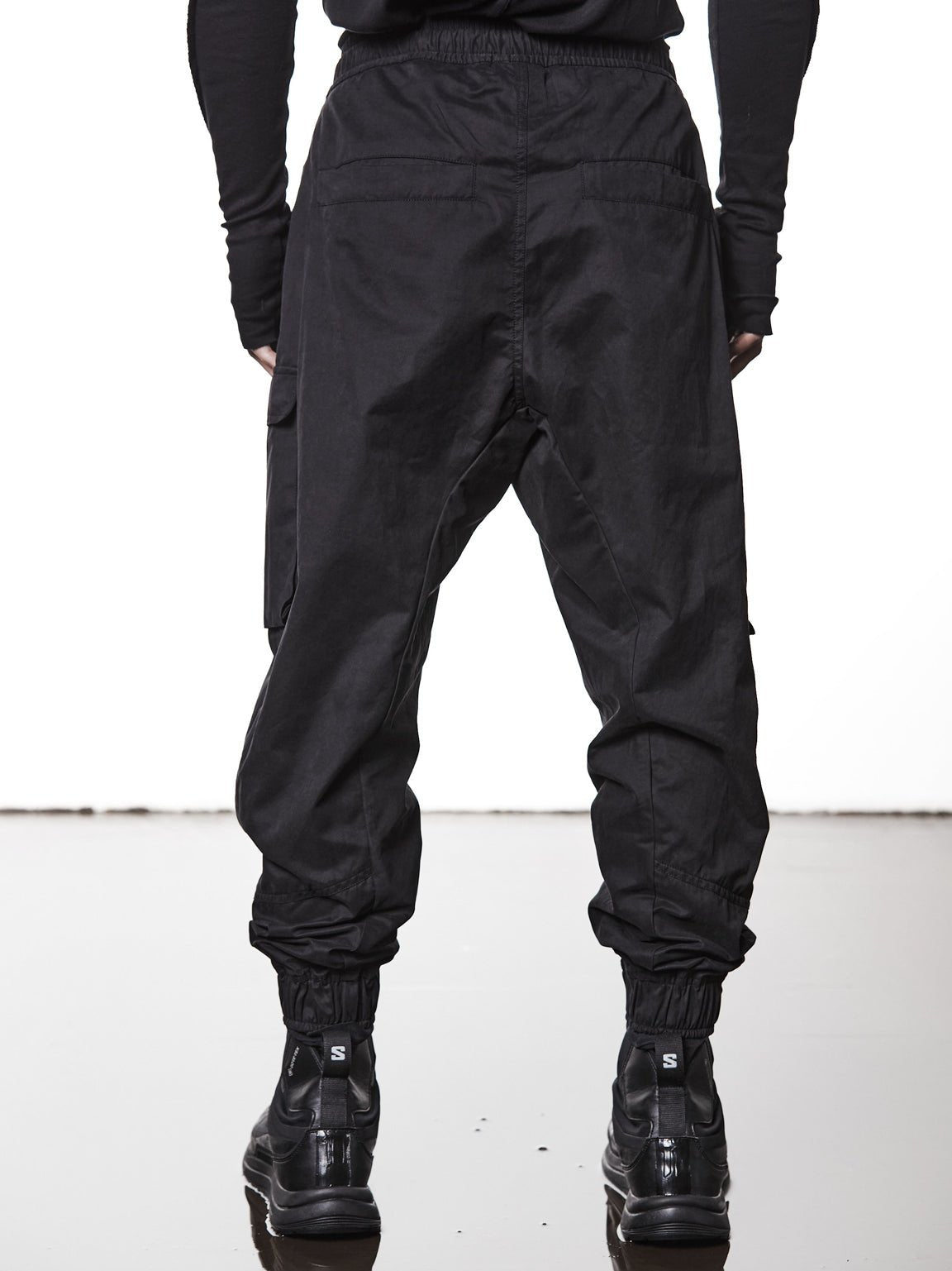 Cargo Trousers with Integrated Belt - by THOM KROM