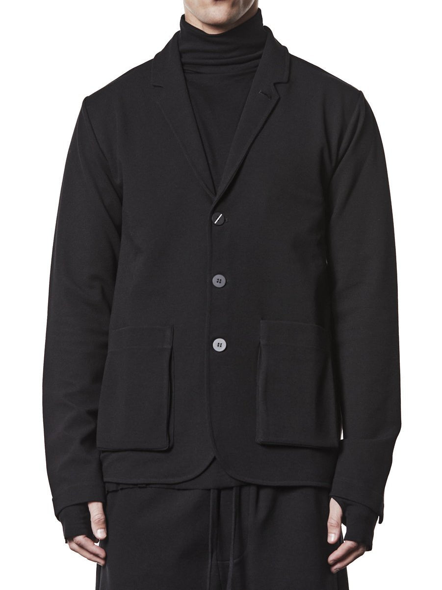 Cotton - Blend Jersey Blazer - by THOM KROM