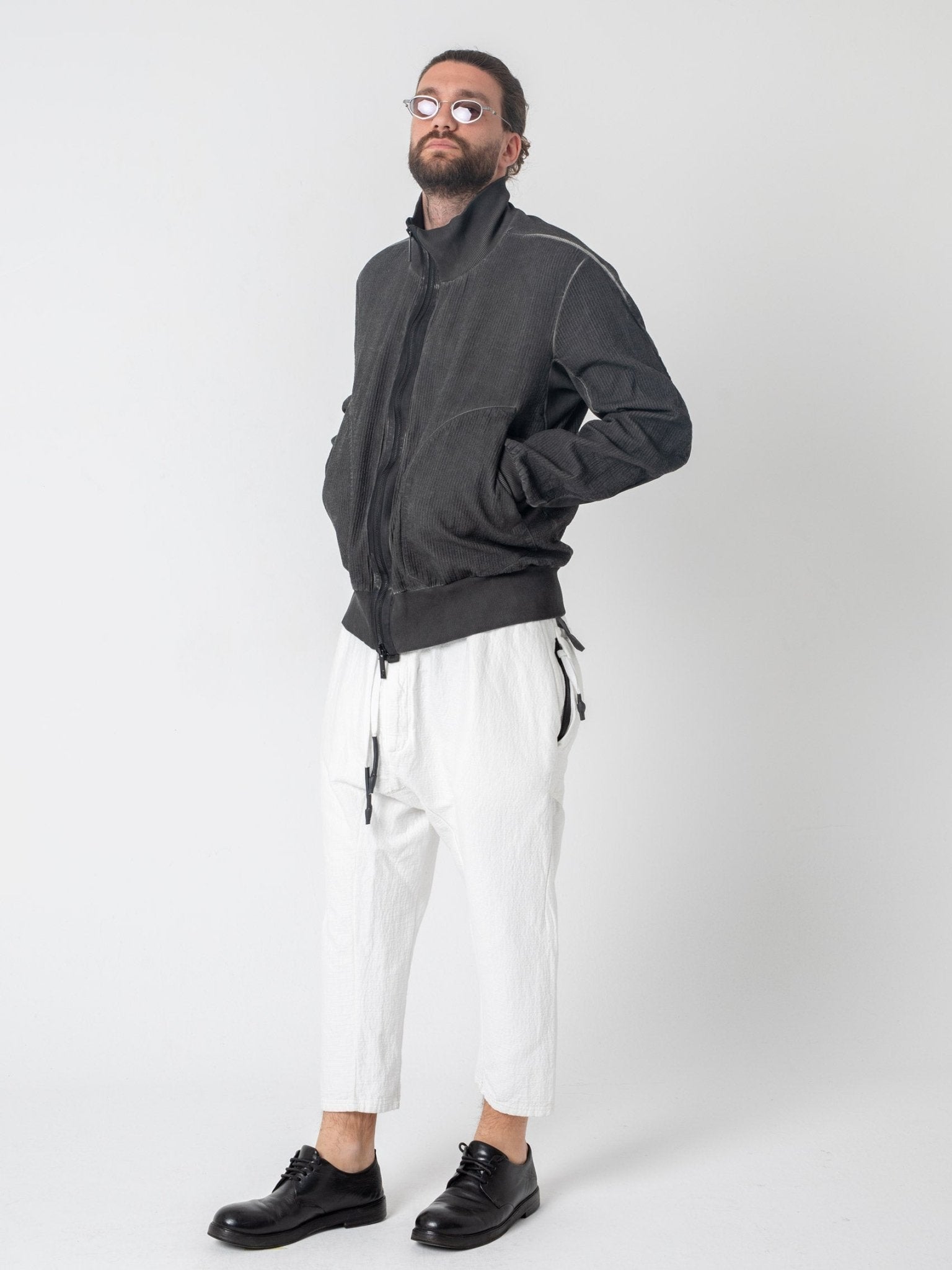 Cotton Bomber Jacket - by ISAAC SELLAM