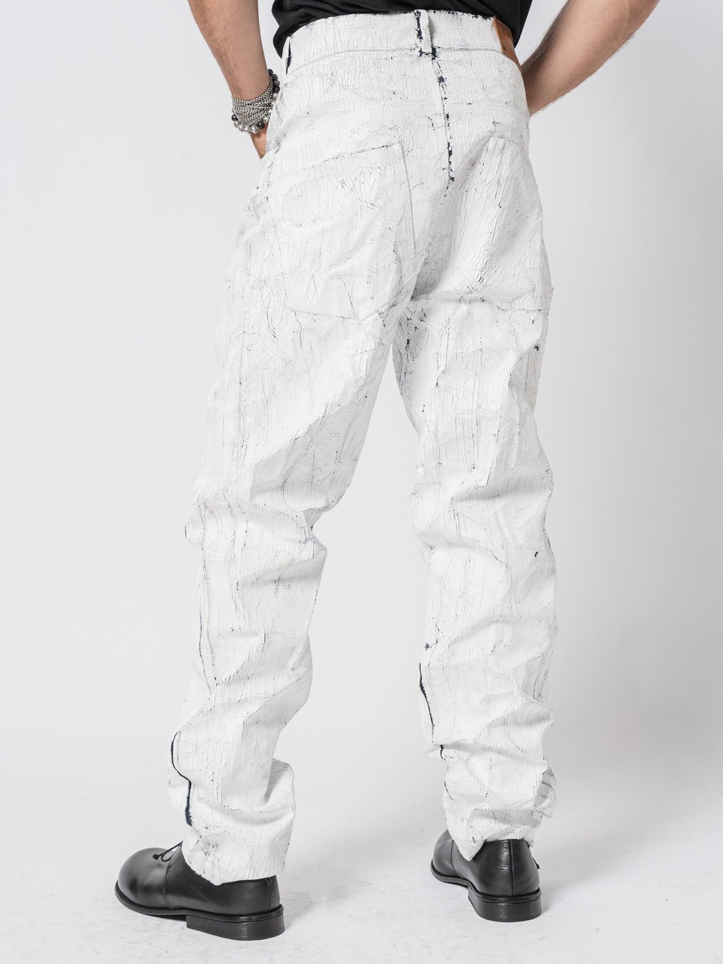 Cracked - Effect Paint Jeans - by NOSTRA SANTISSIMA