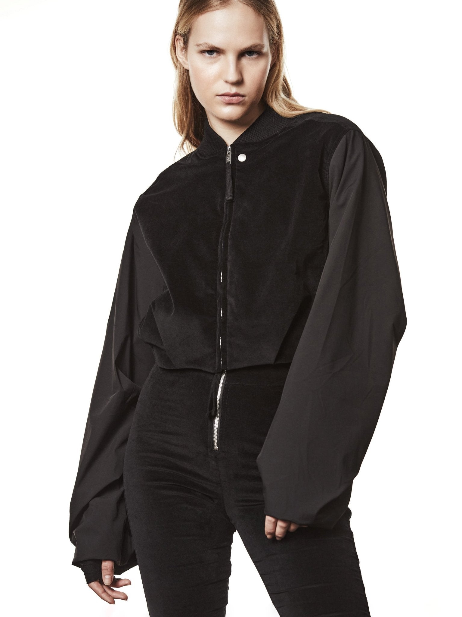 Cropped Bomber Jacket - by THOM KROM