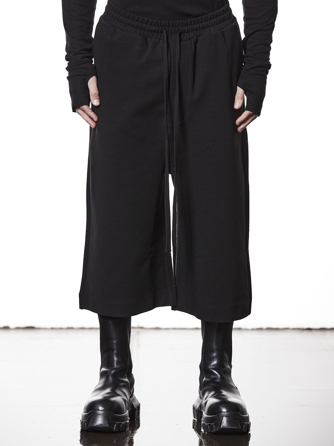 Cropped Jersey Trousers - by THOM KROM