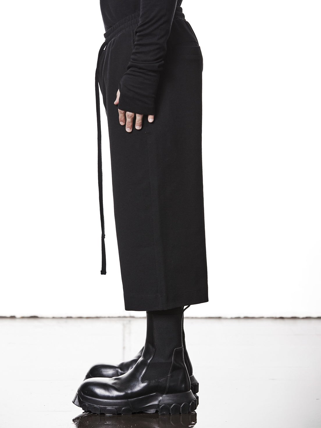 Cropped Jersey Trousers - by THOM KROM