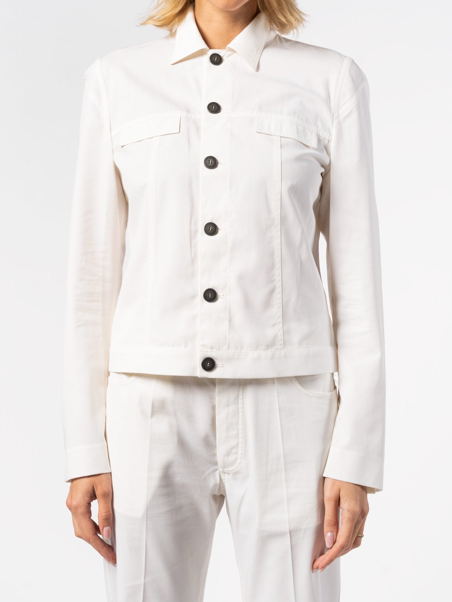 Cropped Structured Jacket - by SAPIO