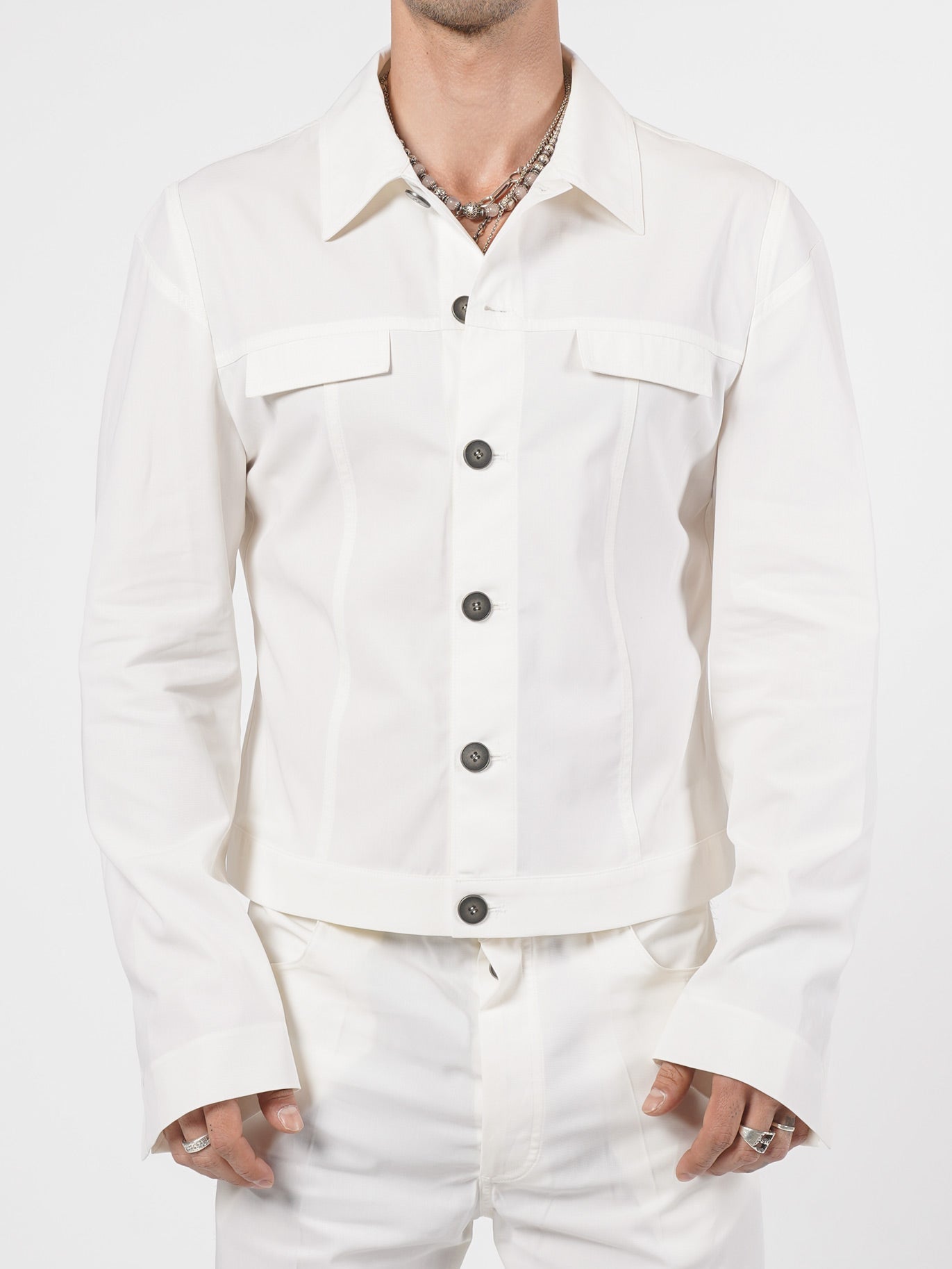 Cropped Structured Jacket - by SAPIO