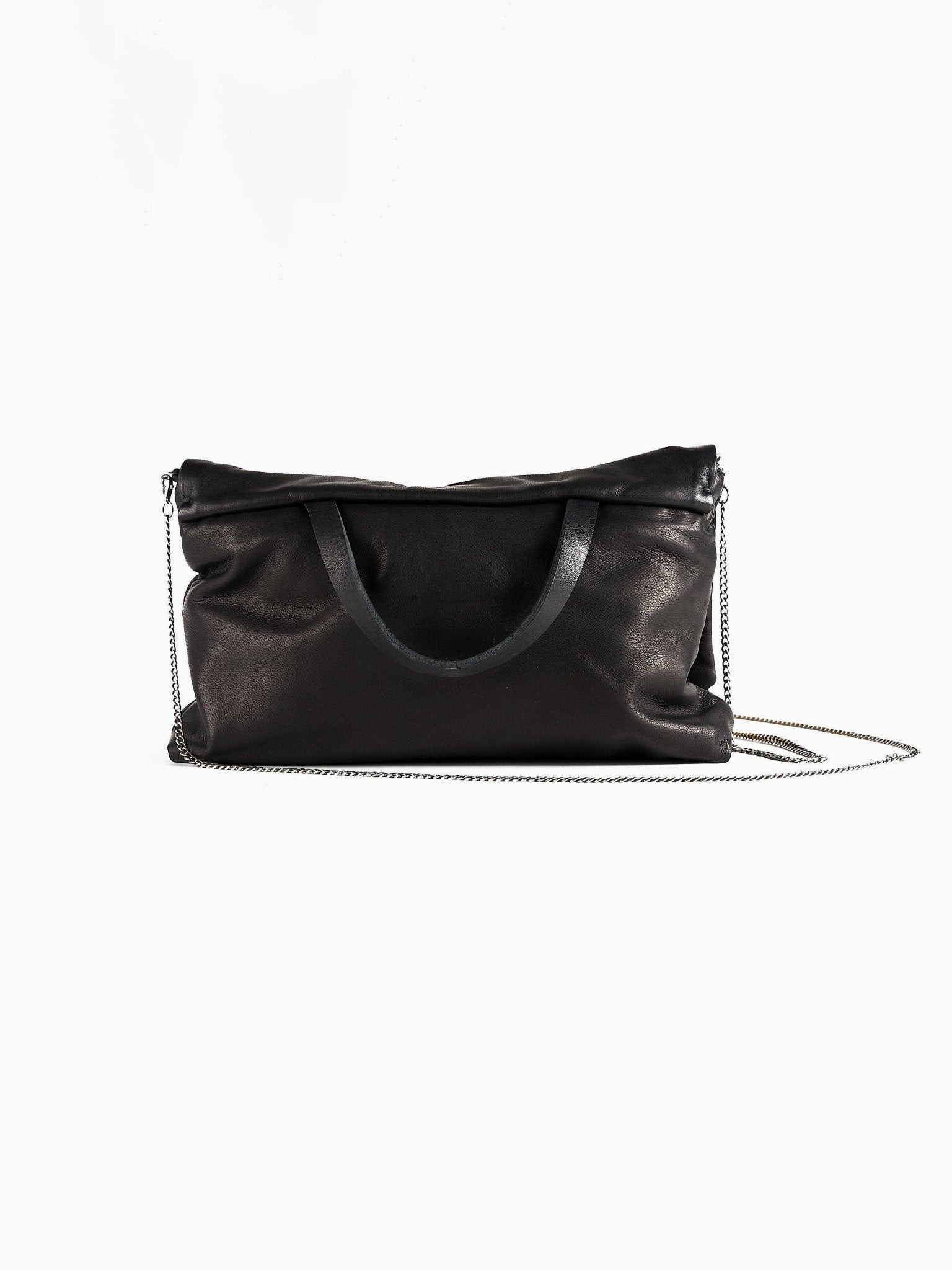 Crossbody Bag with Silver Leaf Detail - by DANIELE BASTA