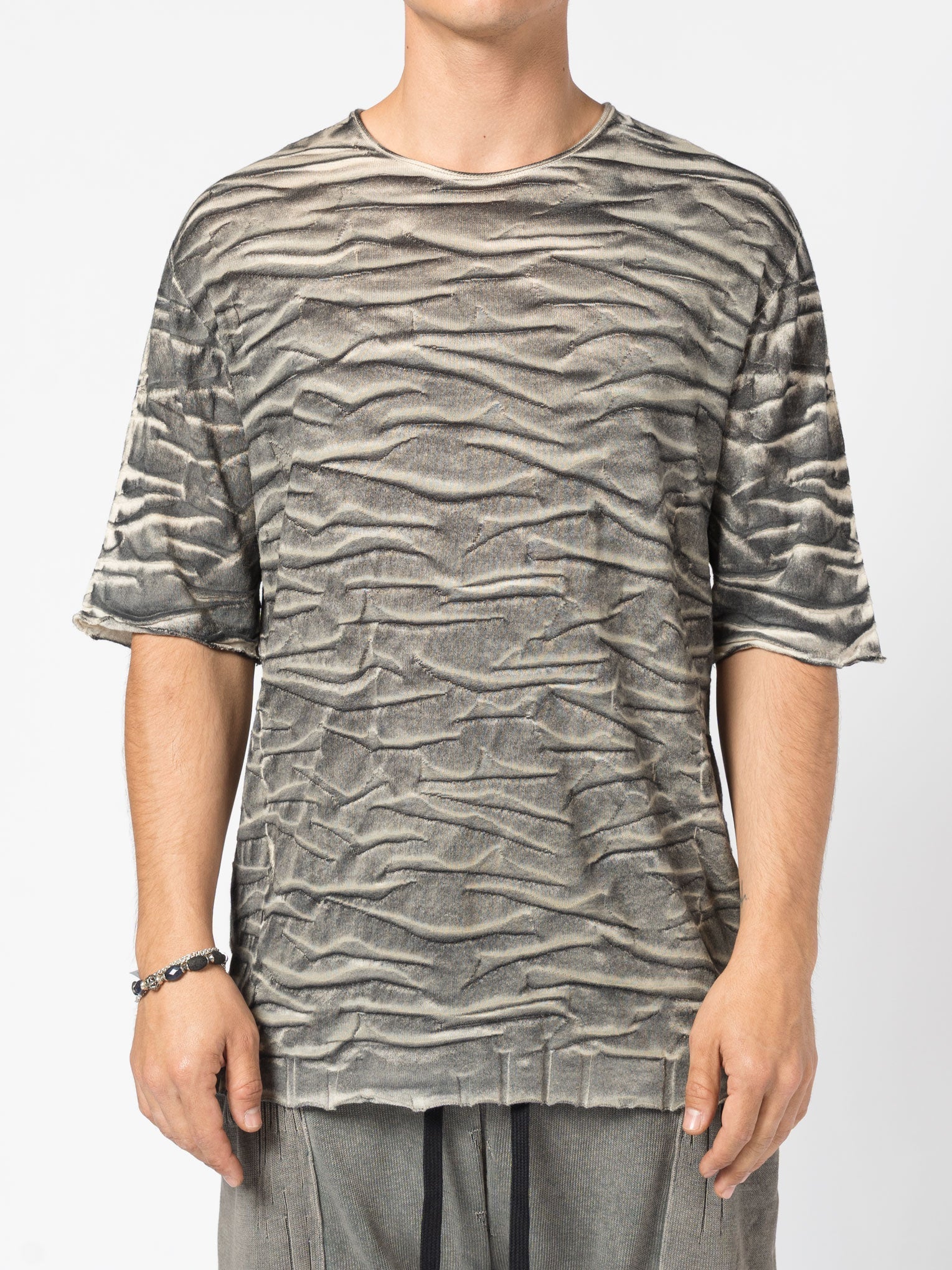 Crushed Texture Tee - by MD75