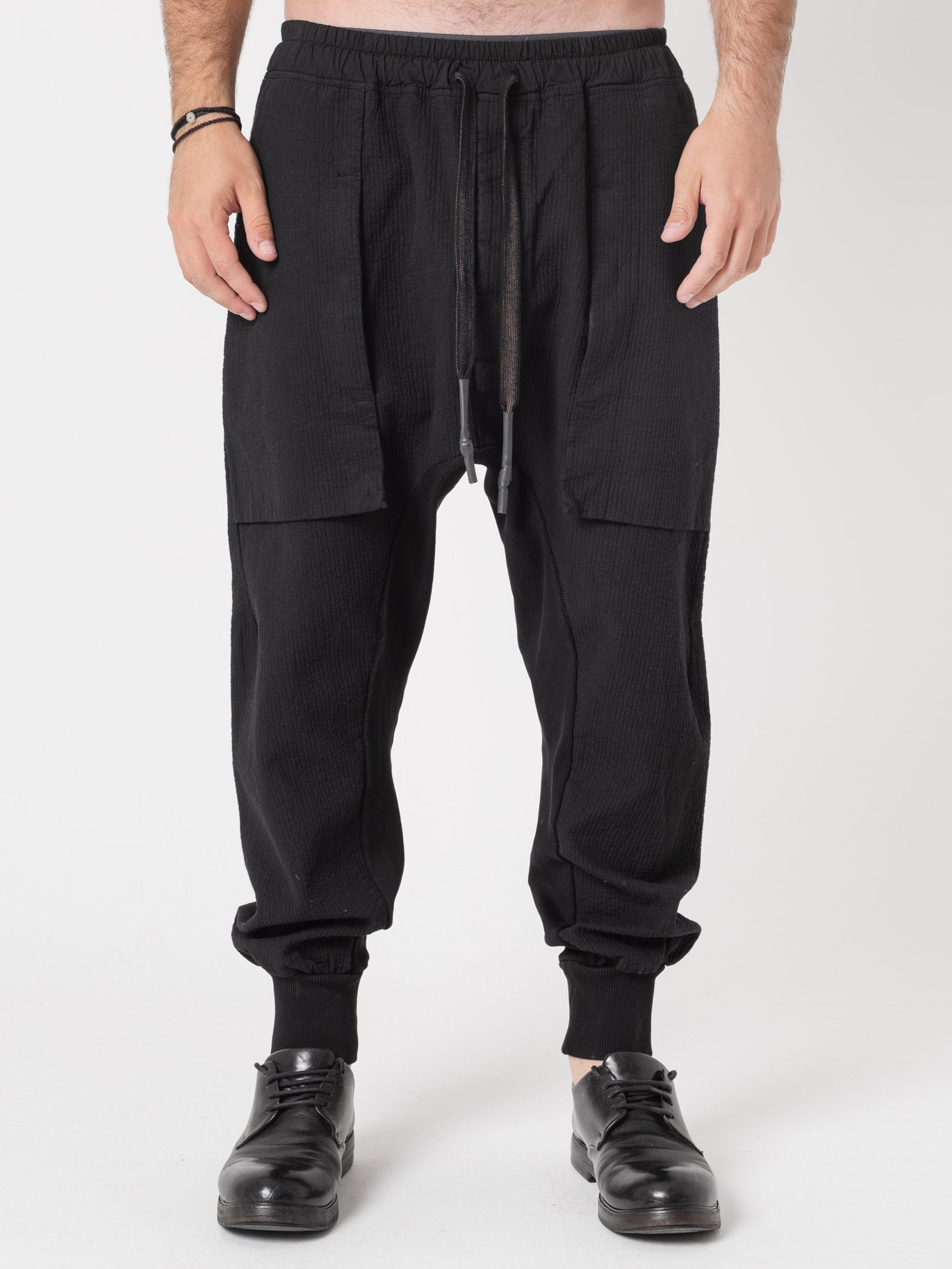 Cuffed Drop - Crotch Pants - by ISAAC SELLAM