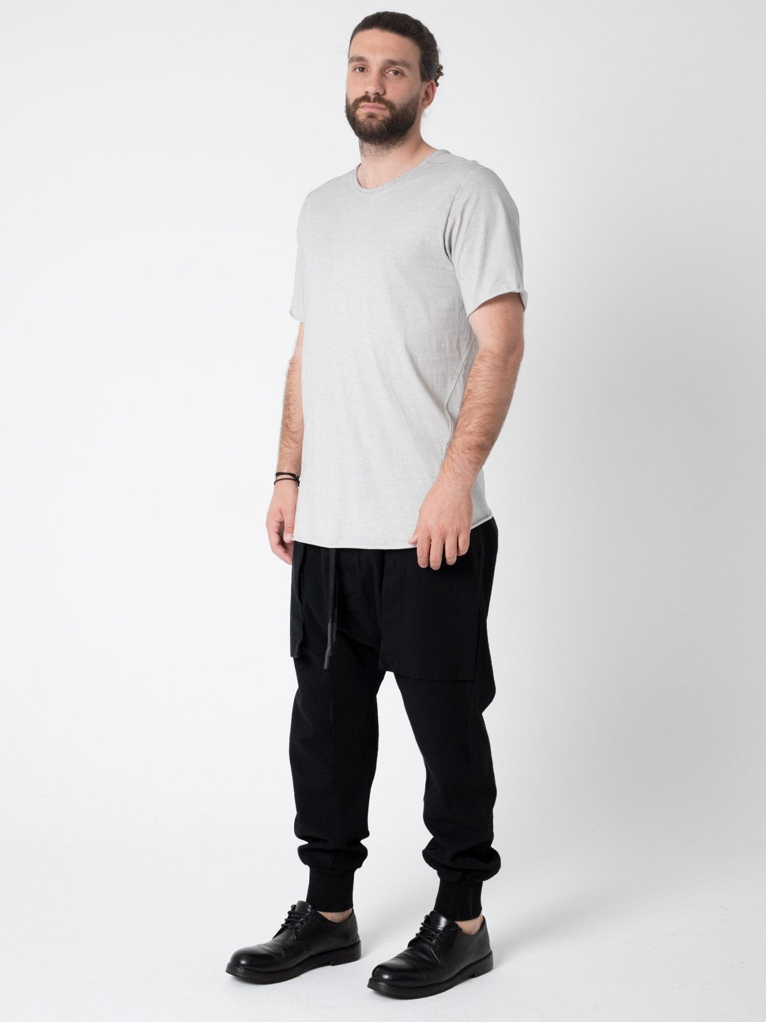 Cuffed Drop - Crotch Pants - by ISAAC SELLAM
