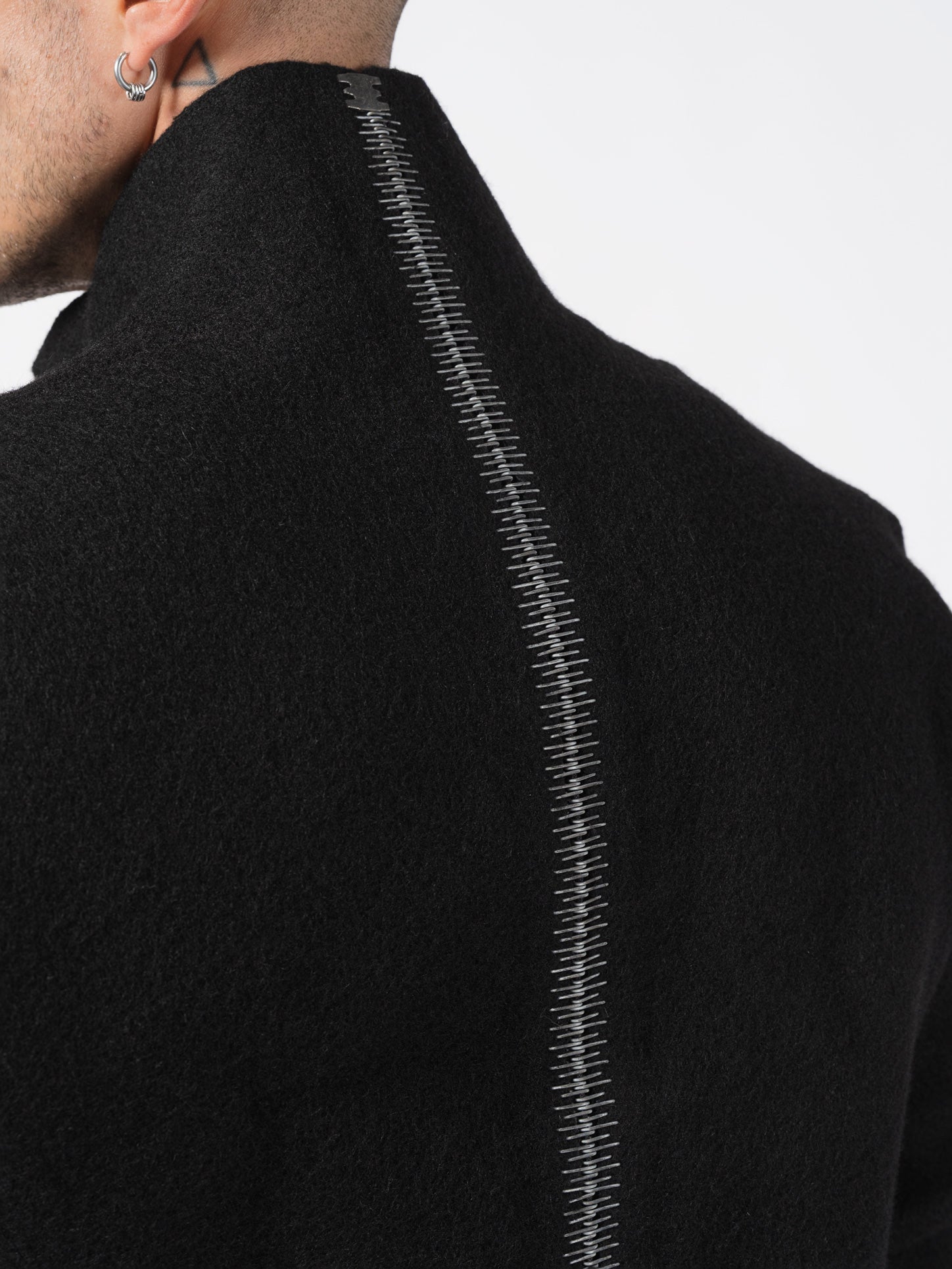 Deglingue Long Wool Coat - by ISAAC SELLAM