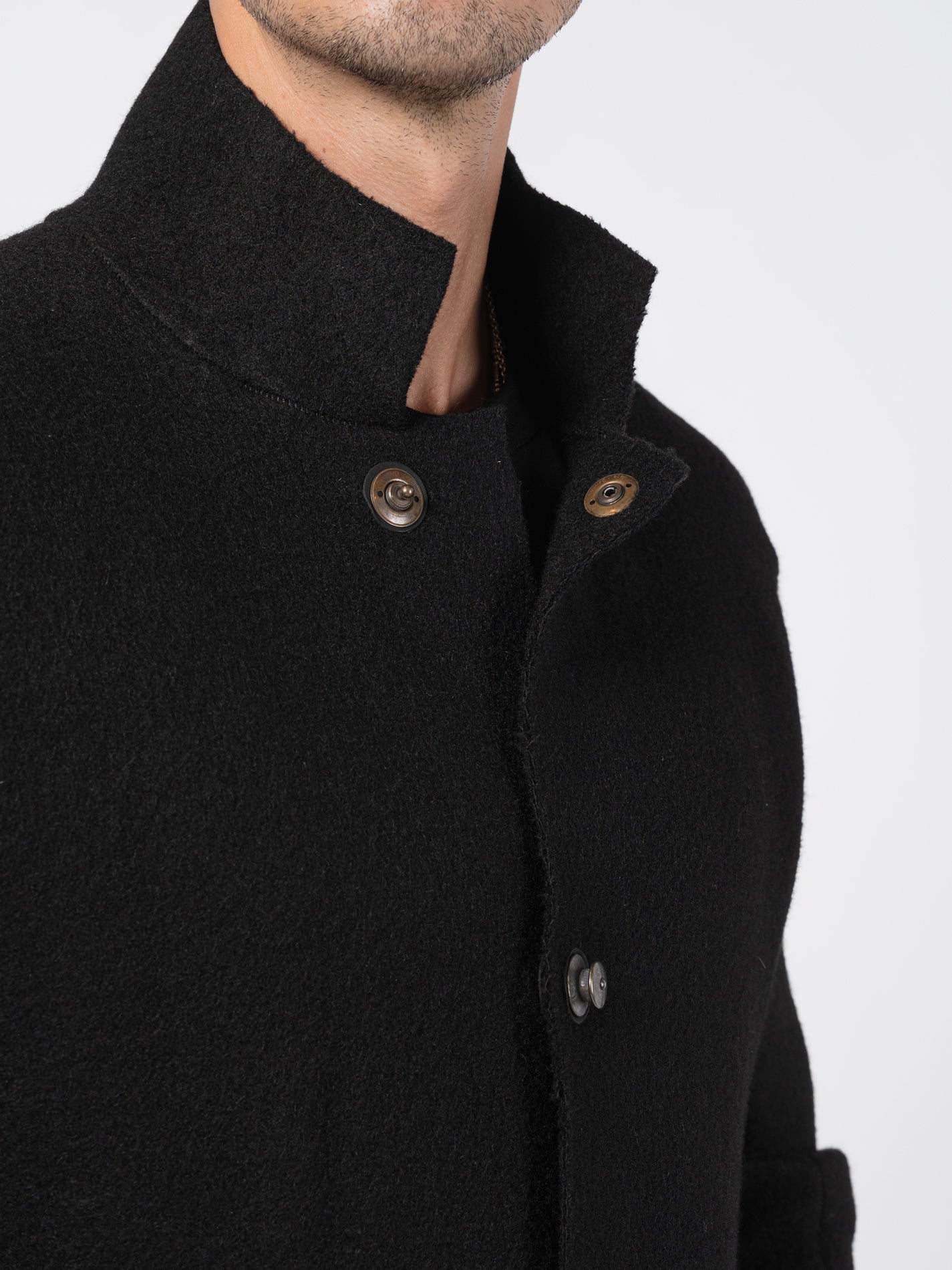 Deglingue Long Wool Coat - by ISAAC SELLAM