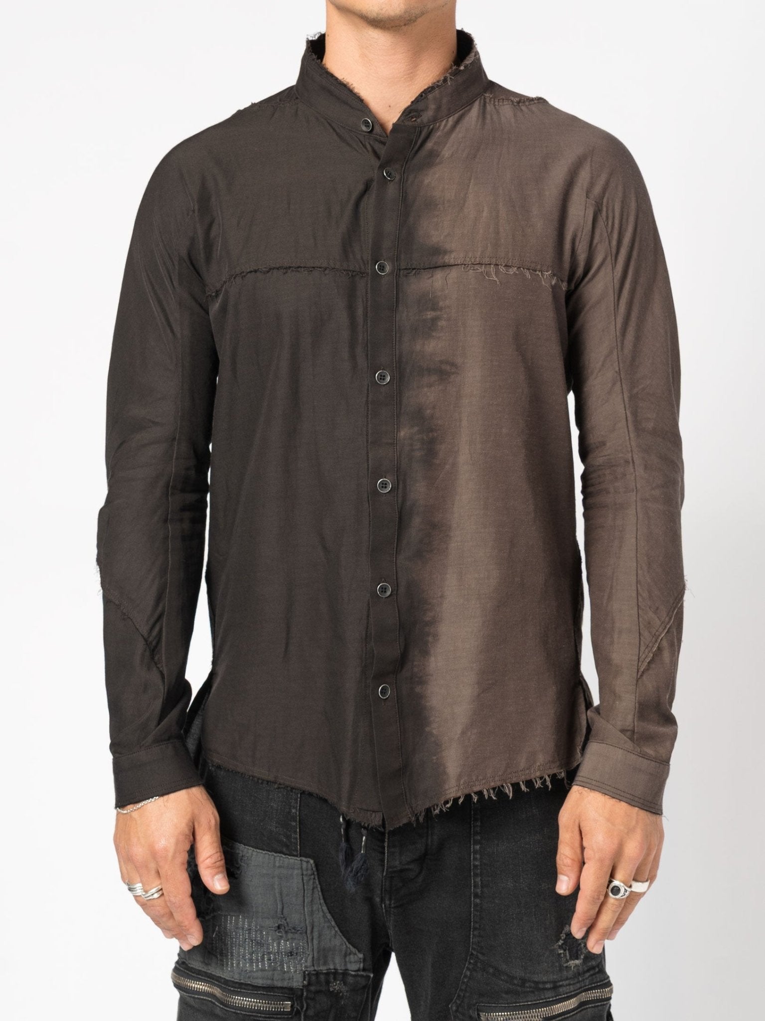 Distressed Dip - Dye Shirt - by D.HYGEN