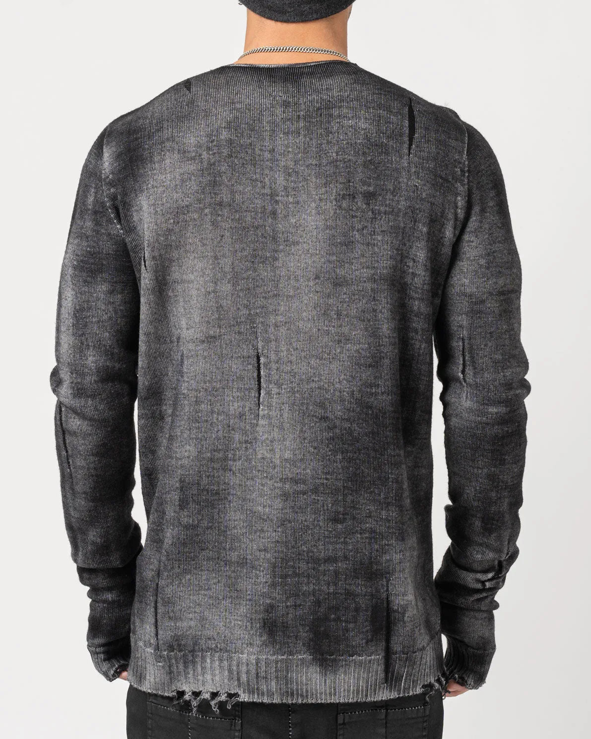 Distressed Wool Sweater - by MD75