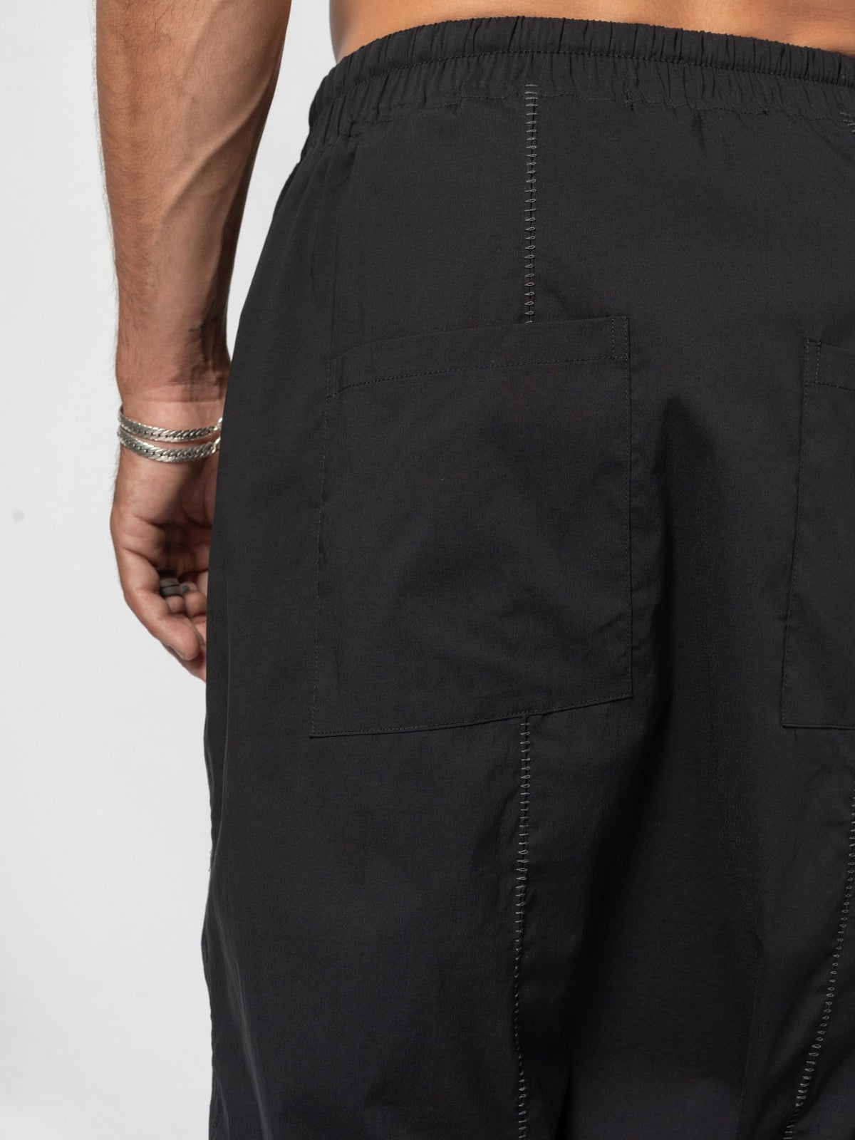 Drop-Crotch Cotton Shorts - by AITO