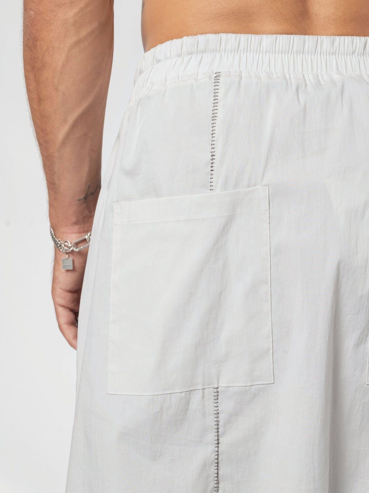 Drop-Crotch Cotton Shorts - by AITO