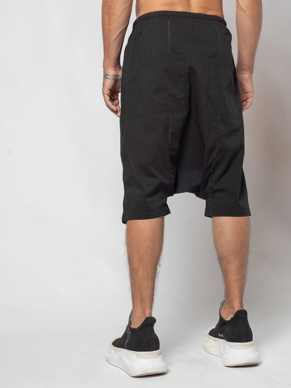 Drop-Crotch Cotton Shorts - by AITO