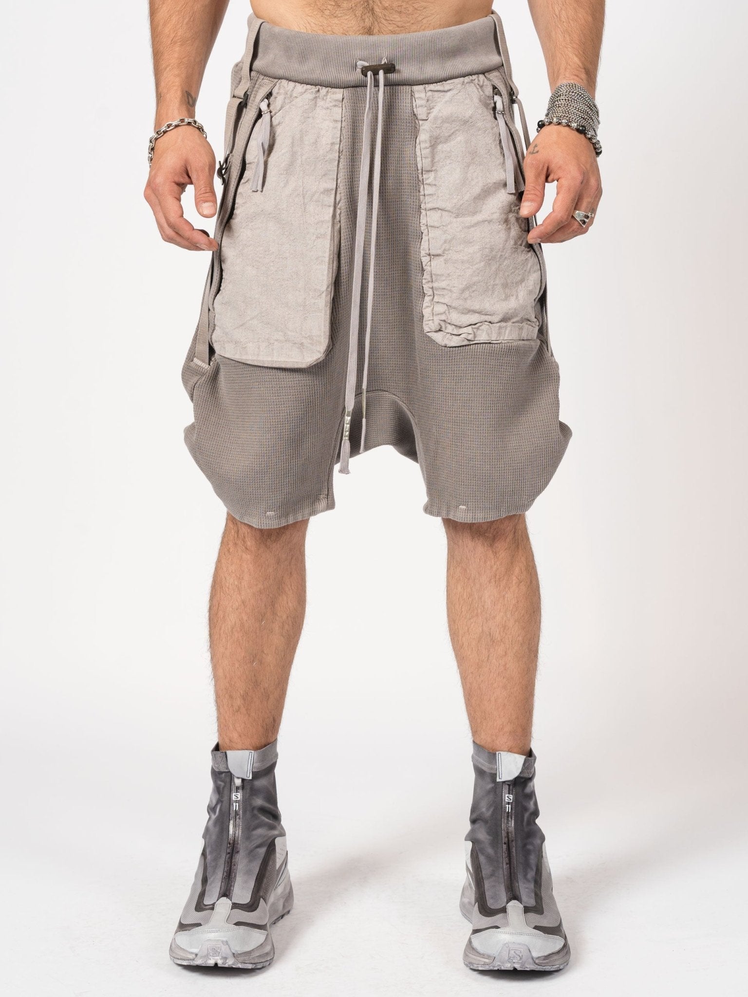 Drop - Crotch Hybrid Shorts - by BORIS BIDJAN SABERI