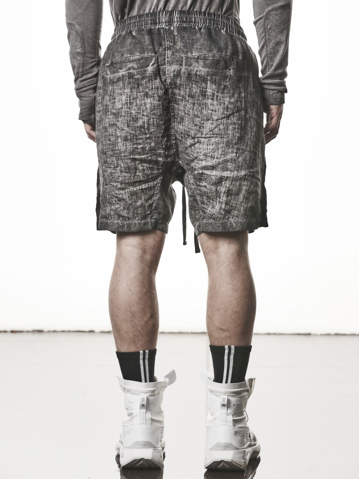 Drop Crotch Linen Shorts - by THOM KROM