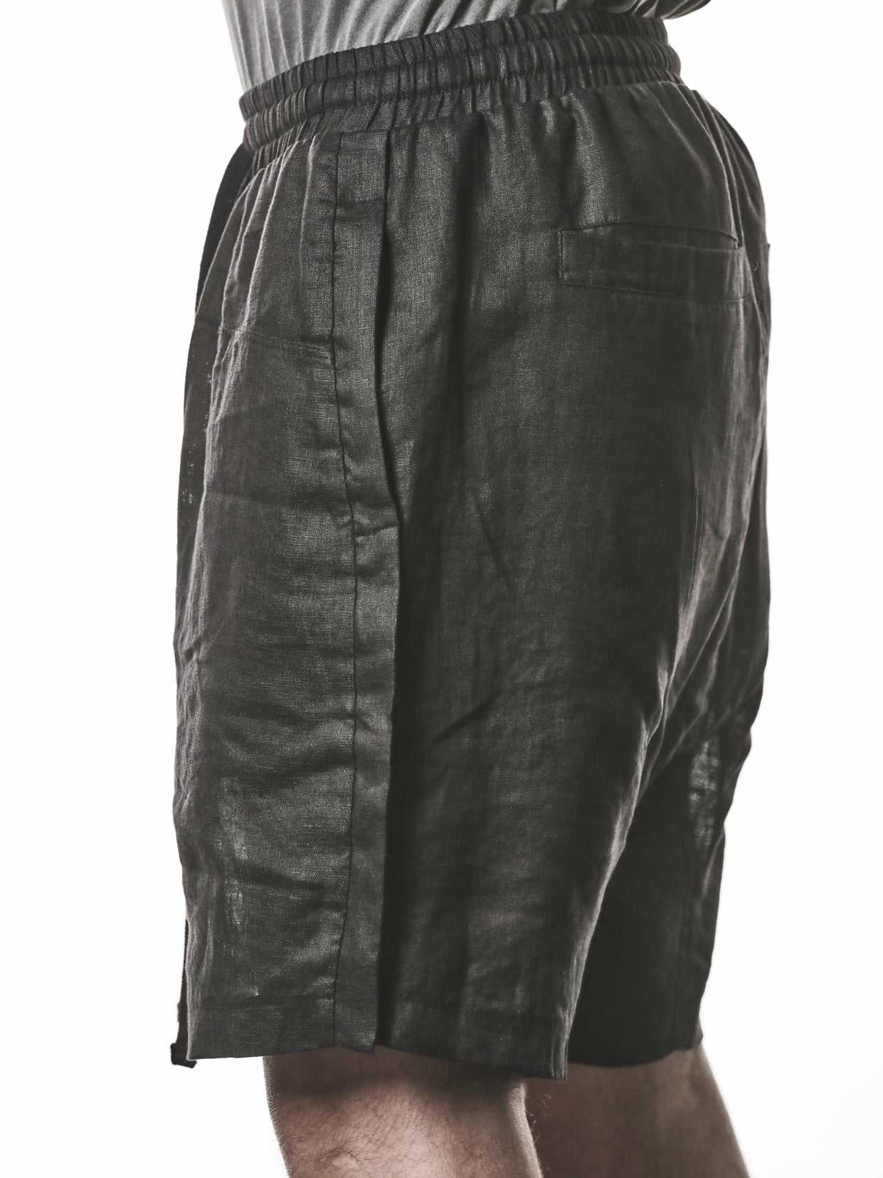 Drop Crotch Linen Shorts - by THOM KROM