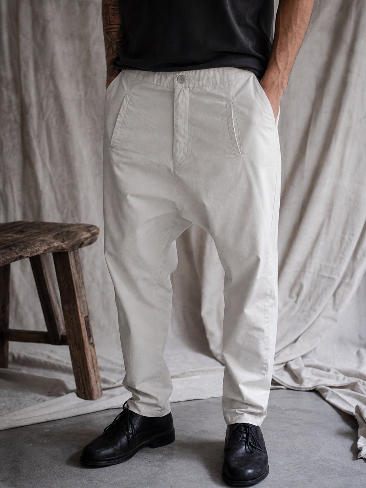 Drop-Crotch Pants - by AITO