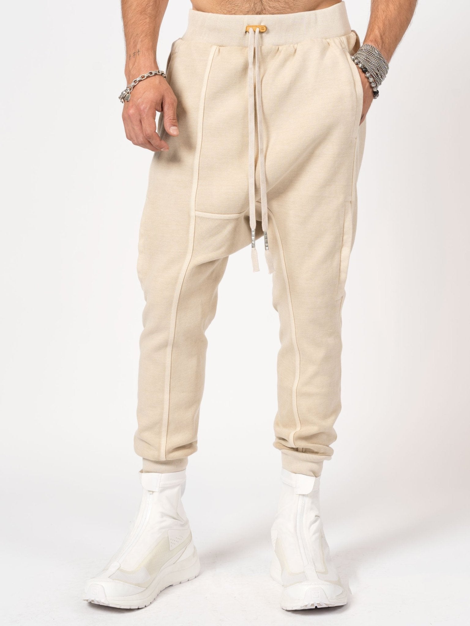 Dropped - Crotch Fleece Jogger Pants - by BORIS BIDJAN SABERI