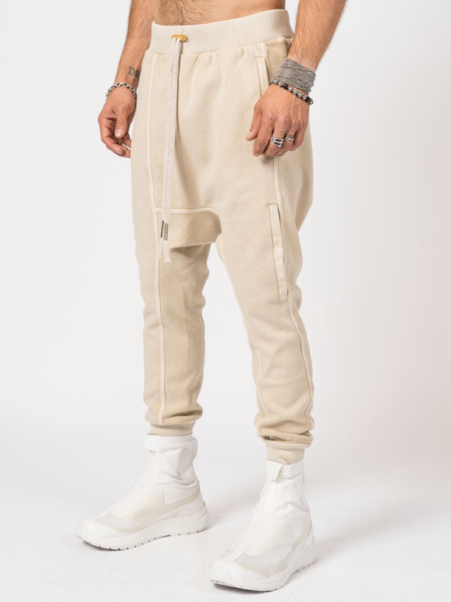 Dropped - Crotch Fleece Jogger Pants - by BORIS BIDJAN SABERI