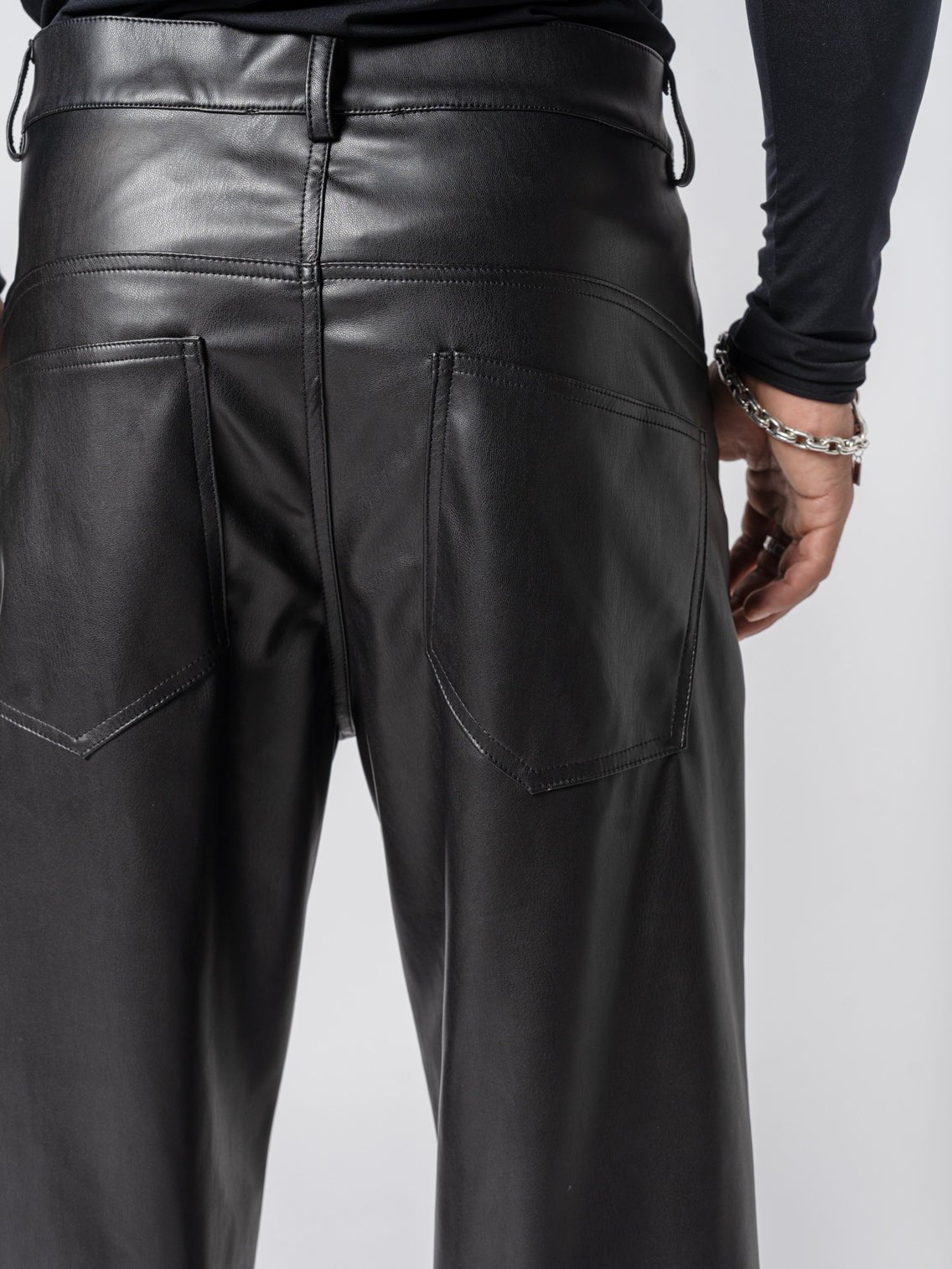 Faux Leather Trousers - by NOSTRA SANTISSIMA